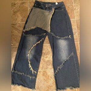 SHEIN Y2K Denim Streetwear Baggy Jeans